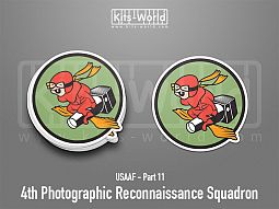 Kitsworld SAV Sticker - USAAF - 4th Photographic Reconnaissance Squadron Height: 100 mm 